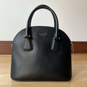 KATE SPADE Small Leather Dome Bag, Black